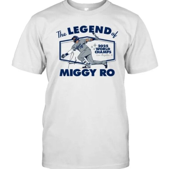 Miguel Rojas The Legend of Miggy Ro Gildan Tee Vintage Fan Graphic Shirt - Picture 1 of 2